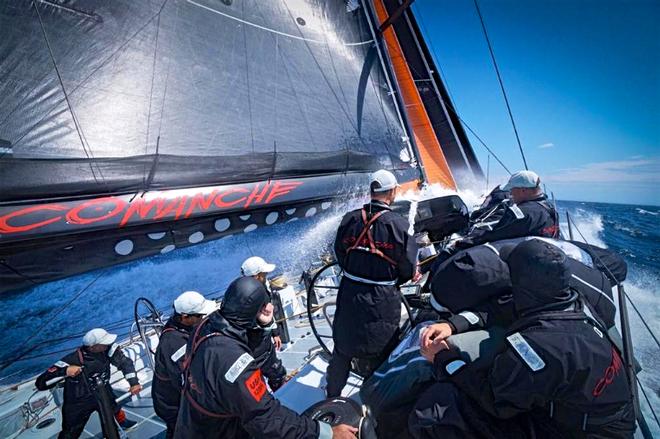 Southern Spars were aboard Comanche when she set her 24hrs monohull sailing speed record. © Southern Spars
